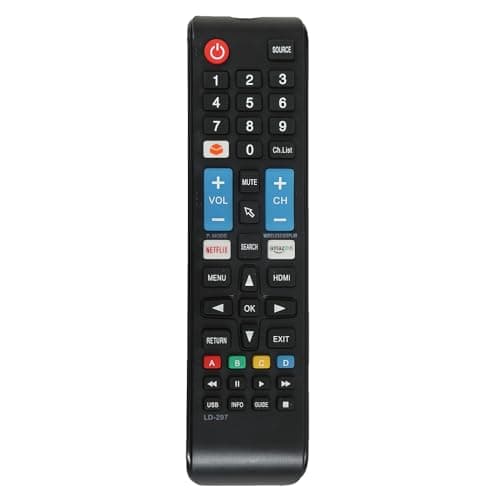 LED 317A Universal Remote Control for Chinese LCD LED and Non-Branded Smart TVs - Black (Please Match with Your Old Remote Before Placing an Order)