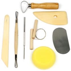 StalwartT 8 Piece Pottery & Clay Modelling Tool Sculp