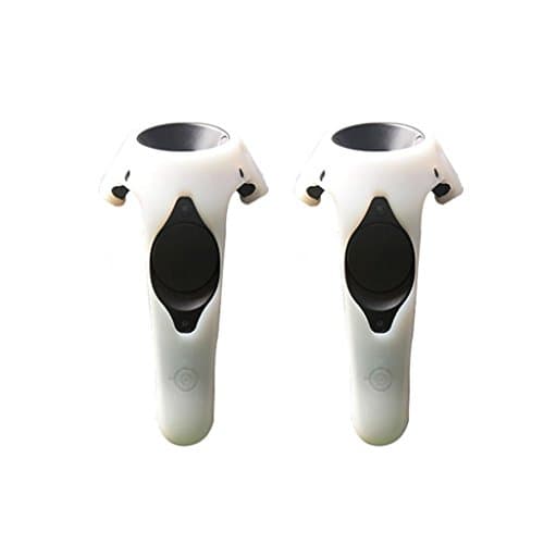 Hurricanes Protective GelShell Silicone Wand Skin Protector For HTC VIVE Virtual Reality VR Device Controller - White