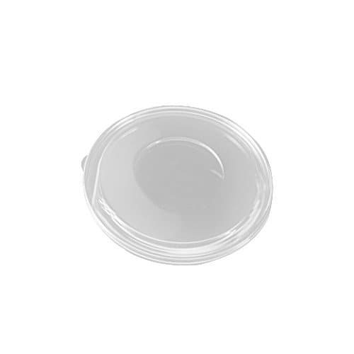 Clear Plastic Flat Lid for 96 & 160 oz. Sabert Classic Shallow Bowl - 50 per case