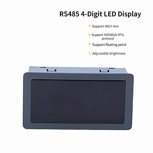 RS485 Display, 0.56 Inch 4 Digit LED Display RS485 Serial Port Tester Communication RTU/ASCII Protocol 30mA DC 7~36V