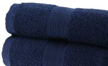 100% Egyptian Cotton 2pc Bath Towel Set, NAVY