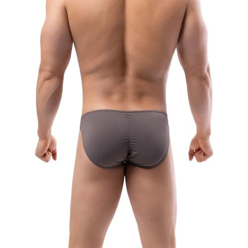 Summer Code Mens Bikini Briefs Soft Breathable Bulge Pouch Underwear Micro Mesh Panties Scrunch Butt Underpants