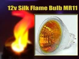 Luxa 2 x 12v 8w Silk Flame Lamp Bulbs (Red/Amber)
