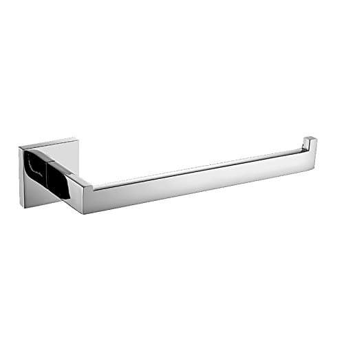 Modern Square Polished Towel Ring Without Cover Wall Mount 304 Stainless Steel Bathroom Towel Rack