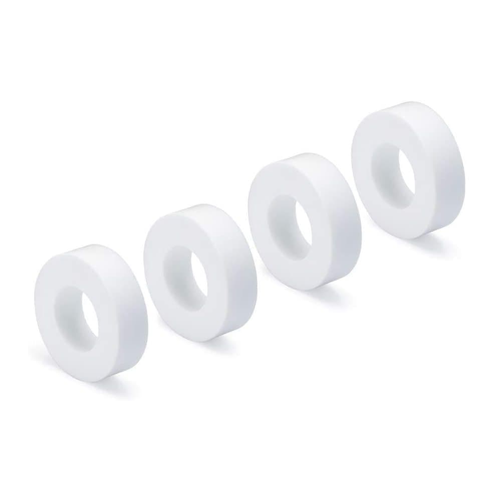 Dolphin Genuine Replacement Part — Notched White Climbing Rings for Ultimate Wall Adhesion (4PK) — 6101611-R4
