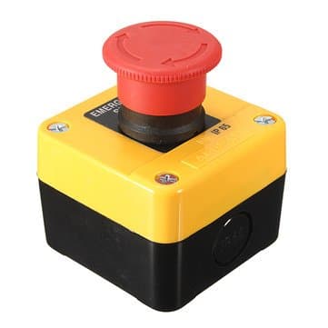 Emergency Stop emergency stop button e-stop estop button estop switch Push Button Waterproof 660V 10A Red Sign Switch by Gerenic