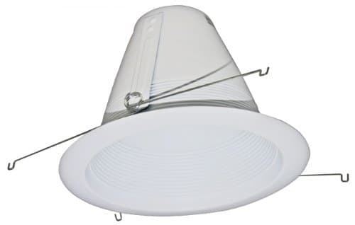 Cone Stepped Baffle White for 6" Recessed Can by AH Lighting