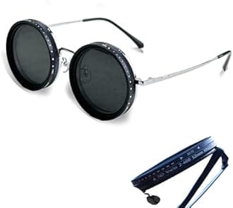 Adjustable Tint Sunglasses Polarized Round Lenses with ND Filter, 9 Gears, Ideal for Beach, Fishing, and Outdoor Activities