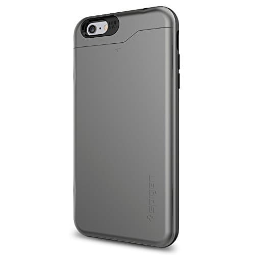 Spigen Slim Armor CS iPhone 6 Plus Case with Slim Dual Layer Wallet Design and Card Slot Holder for iPhone 6S Plus / iPhone 6 Plus - CS Gunmetal