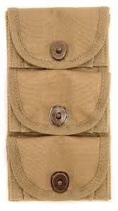 U.S. WWI 1917 Half Moon Clip .45 Cal 3 Pocket Pouch - Reproduction