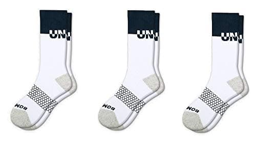 3-Pack Calf Men’s Socks Size LARGE WhiteBlue