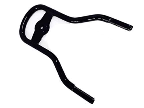 Low Mini-Medallion Style Sissy Bar Backrest Upright Gloss Black for Harley Davidson Softail Dyna Sportster ref 52300024