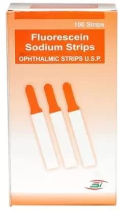 Eye Vision Technologies Fluorescein Sodium Ophthalmic Strips – pH Diagnostic Test Strips for Eye Examination & Tear Film Analysis | Sterile, Single-Use Strips for Clinical Use