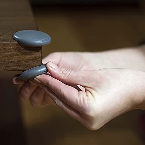 Qdos Safety StayPut Corner Guards and Protectors | Gray | Multi-Component Construction -Guaranteed to Stay in Place unlike inferior products - Bite Proof & Choke Safe - Food Grade Material | 8 pack