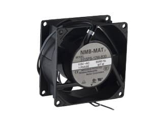 NMB TECHNOLOGIES 3115PS-12W-B30-A00 80 x 38 mm 115 VAC 3200 RPM 32 CFM 38 dB Ball Bearing AC Axial Fan - 1 item(s)