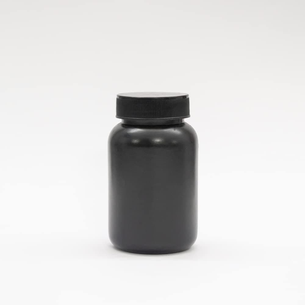 100ml Black HDPE Empty Bottle For Capsules & Tablets - For Ayurvedic Powder Storage Bottle/Air Tight (Pack of 50)