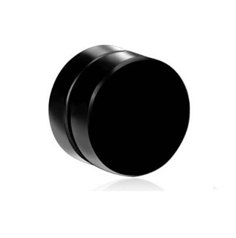 GemRoute 8 MM Black Round Barbell Magnetic (Non Piercing) Stud Earring for Men - Single Ear