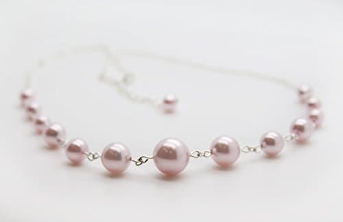 Pink Pearl Necklace Set