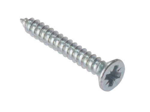 ForgeFix Self Tapping Screws Countersunk | 1/2" x 6 | Zinc Plated | Box 200