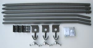 Made in USA, STEADYfast Stabilizer System for Parked 5th Wheel, Travel, and Camper Trailers with Round Jack Footplates and Auto Power Leveling - Item C