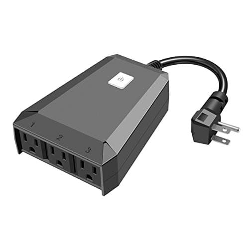 Outdoor Smart Plug Compatible with Alexa Amazon [Echo,Echo Dot] and Google Home,Wifi Remote Control Outlet with 3 Sockets by Phone APP,Wireless Timer,On/Off,Plug-In,Waterproof IP44,No Hub Required