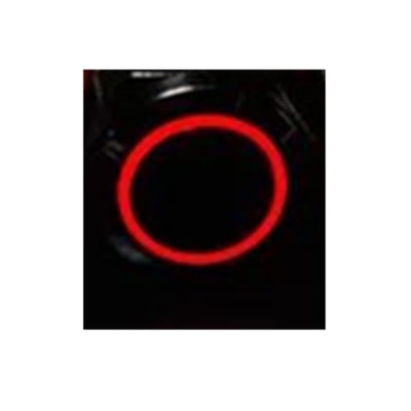 Freshmeo1pc 19mm Metal Push Button Switch Power Waterproof Flat Circular Button Ring LED Light Self-lock Self-reset Momentary 1NO1NC - (Color: Red Light/Voltage: 9-24V/ Standard: Self Locking)
