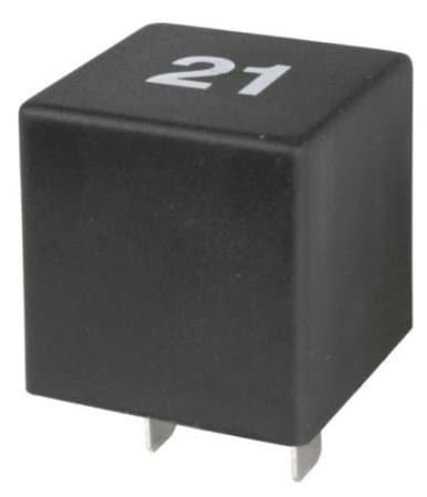 Automatic 3 Pin Indicator / Flasher Relay, Mk1-Mk3 Golf, 12V, 10A, Silver, Normally Open, DIN Rail Mount