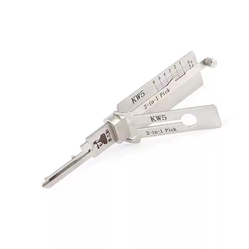 RLOKK Home Door Civil 2 in 1 Lock Pick and Decoder Tool, Lock Picking and Key Reader, Professional Locksmith Tool (KW5)