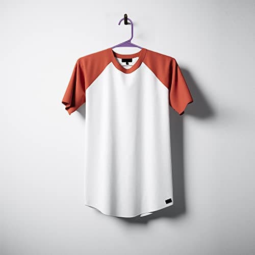 Utopia Home 30 Pack Plastic Hangers Space Saving, Durable Hanger with Shoulder Grooves, Purple