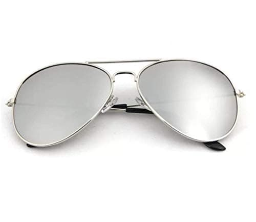 Rivers Bend Silver Aviator Sunglasses, Silver, Size One Size Fits Most