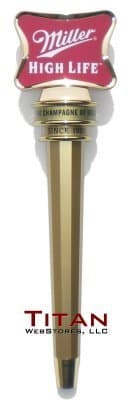 Miller High Life Beer Tap Handle | Draft Handle | Tap Marker