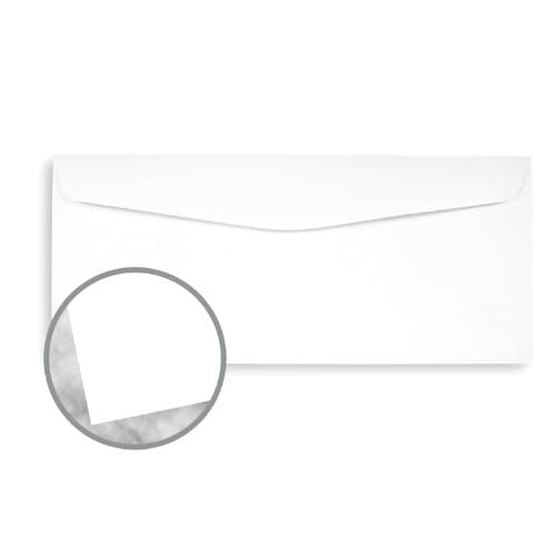 Conqueror Diamond White Envelopes - No. 10 Commercial (4 1/8 x 9 1/2) 26.6 lb Writing Ultra Smooth Watermarked 500 per Box