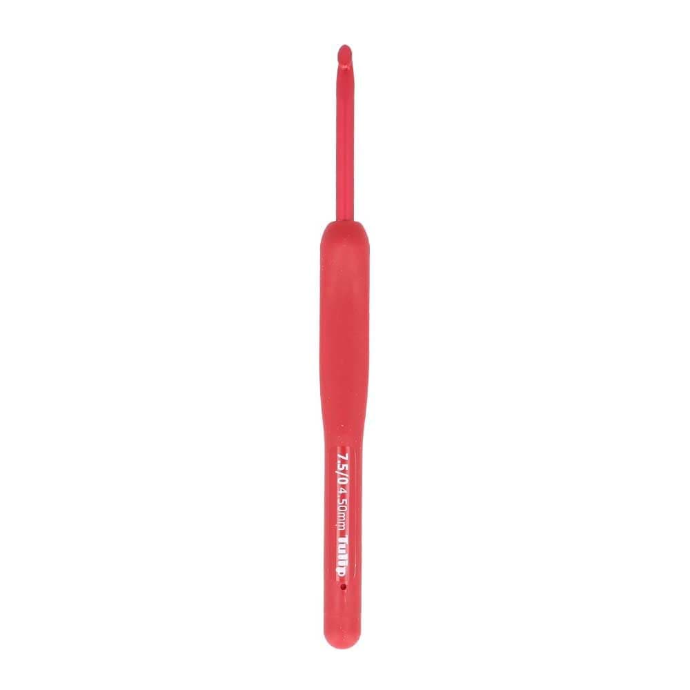 Etimo Red 4.5 mm Crochet Hook with Soft-Grip Handle, 1 piece