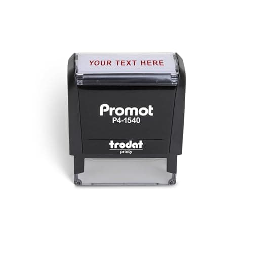 Promot One Line Custom Rubber Stamp - Self Inking Stamp - Choose Your Fonts and Color.