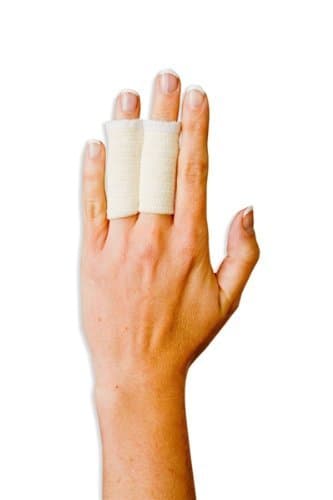 Double Finger Stall - Pull On Cotton Elastic Bandage Protection - Child