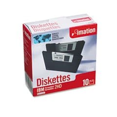 (6 Pack Value Bundle) IMN12881 3.5" Floppy Diskettes, IBM-Formatted, DS/HD