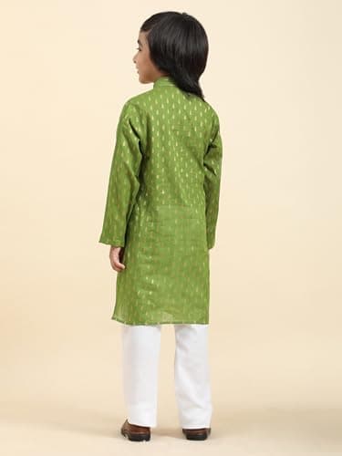 Pro-Ethic Style Developer Boy's Cotton Printed Kurta Pajama For Kid'S s Traditional Dress Kurta Pajama Set