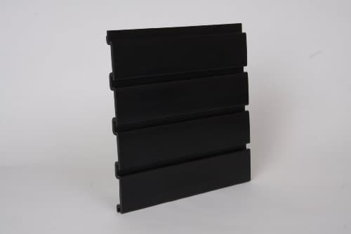 8 Pack Black Handiwall 12 Inch x 4 Ft Slatwall Panels for Garage and Retail Storage