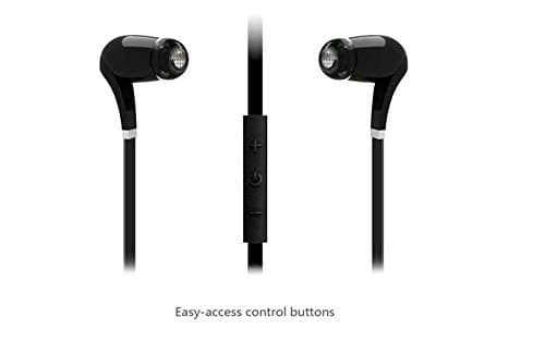 MDN SportClip Bluetooth Headphone Earbud Multi-Point Wireless Headset w/Built-in Battery for Music Streaming & HandsFree Calling for 7 Hours of Talk Time, 120 Hours of Standby Time - Black