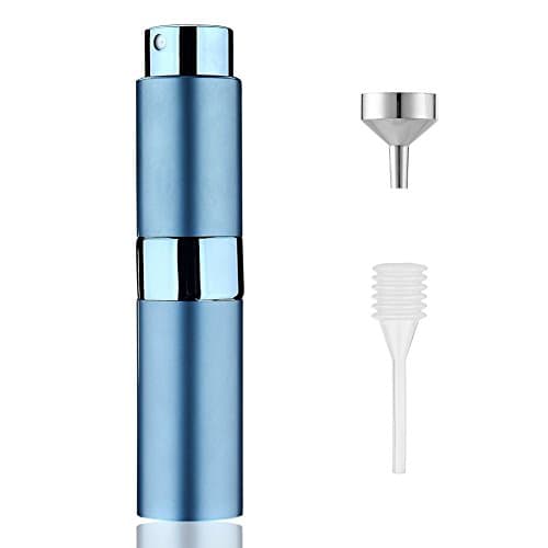15ML Travel Perfume Atomizer Refillable for Men & Women | Atomizer Spray Bottle, Travel Size Pocket Perfume Dispenser - for Cologne, Aftershave, Fragrance (Matte Blue)