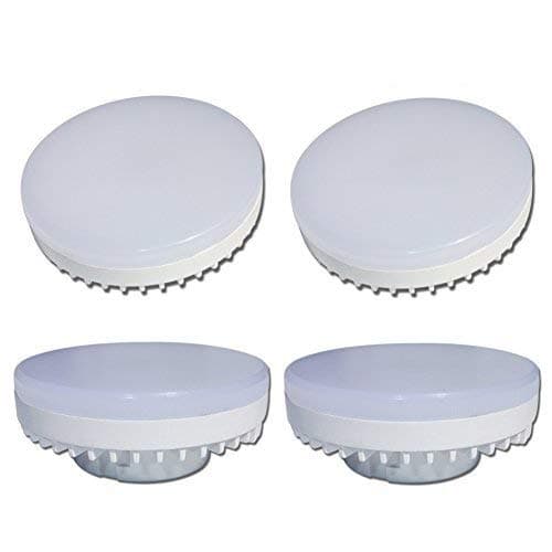 Dimmable GX53 LED Light Bulb,7.5W Soft White 3000K Replacement Traditional Halogen GX53 Spotlight for Cabinet,Exhibition,Showcase,Shop Showroom,Ceiling Lamp,4 Pack,Chener