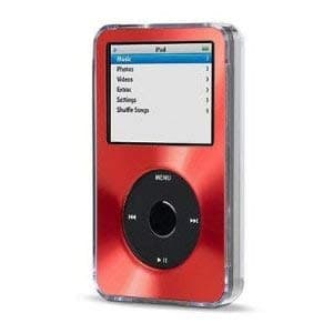 Red Case for Apple iPod Classic Hard Case with Aluminum Plating 80gb 120gb 160gb