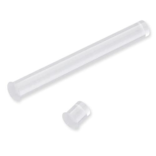 VCC LFB Series 3mm Round Rigid LED Light Pipe with Crush Ribs, Panel Mount, 0.118-Inch/3mm Diameter, 0.350-Inch Length