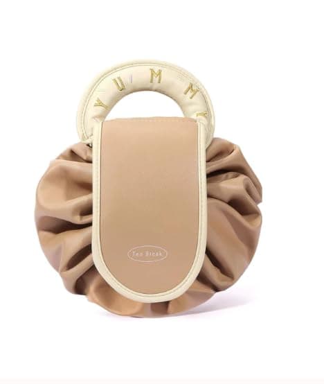 ECLAT Drawstring Makeup Bag, Flat Lay Large Cosmetic Bag Travel Makeup Organization Case, Suitable For Travel, Gift And Daily Use… (Brown)