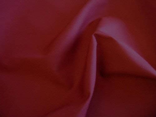 UK Fabrics Online Plain Polycotton Fabric Material For Textile Craft Material (Maroon)