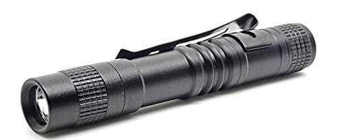 Aluminium-alloy LED Torch Pocket Flashlight , Black