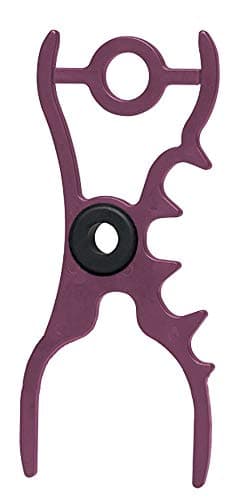 Q-Claw Jump Caddy Pool Cue Bridge Head Large Jump Shot Bullseye - Purple