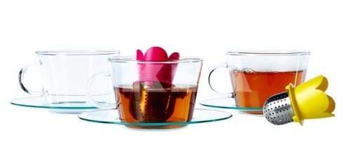 Ikea Vagrat Flower 2 Pack Floating Tea Infuser Brewer Ball Stainless Steel Hot Cold