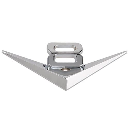 Metal Emblem Stickers V8 Chrome